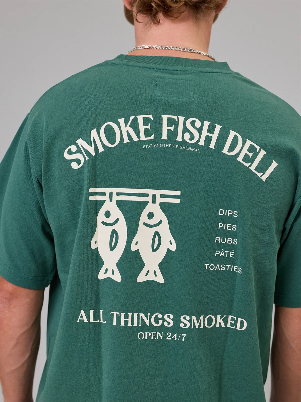 Just Another Fisherman Smoke Deli Sea Tee- Dusk Pine