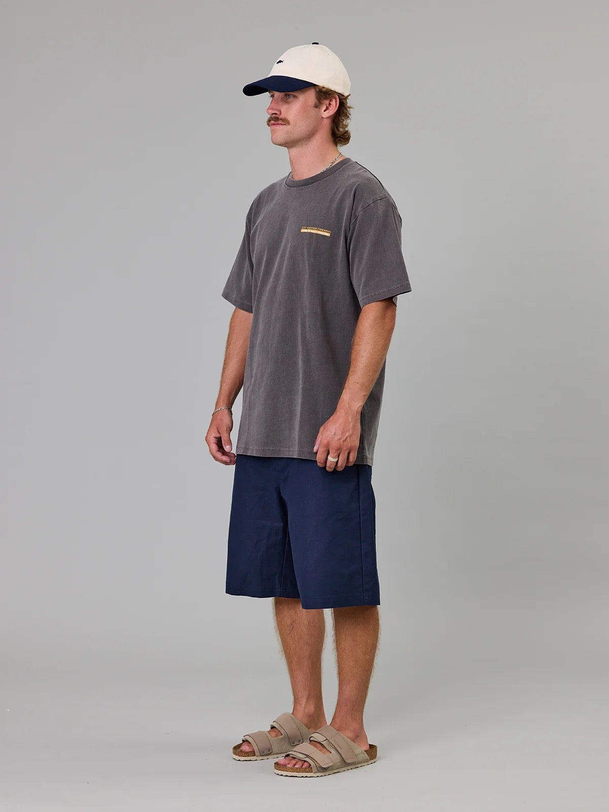 Just Another Fisherman Salty Anglers Sea Tee- Aged Black