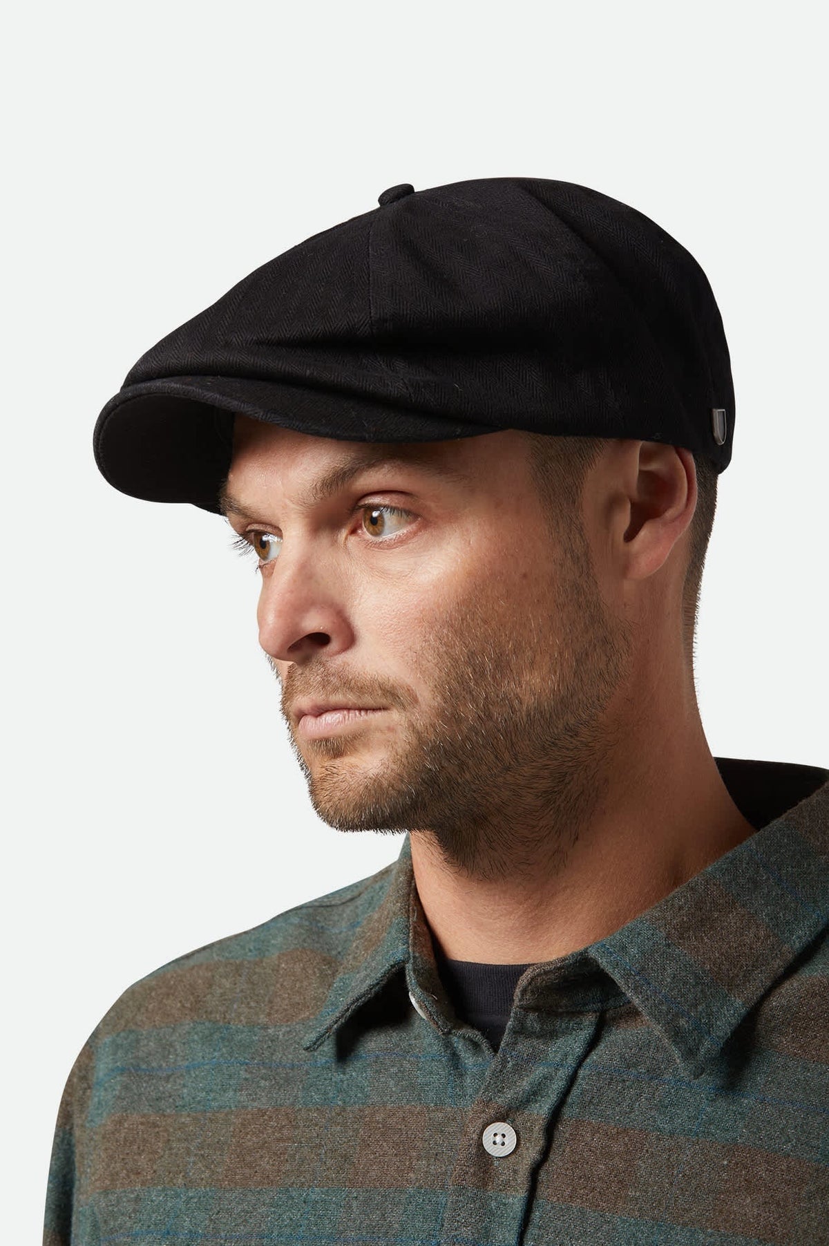 Brixton Brood Snap Cap Black