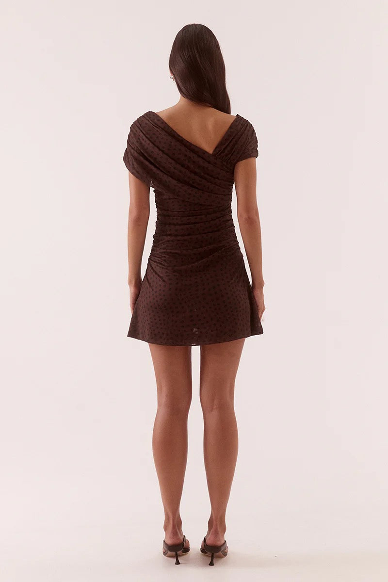 Sovere Zuri Mini Dress Rum Raisin