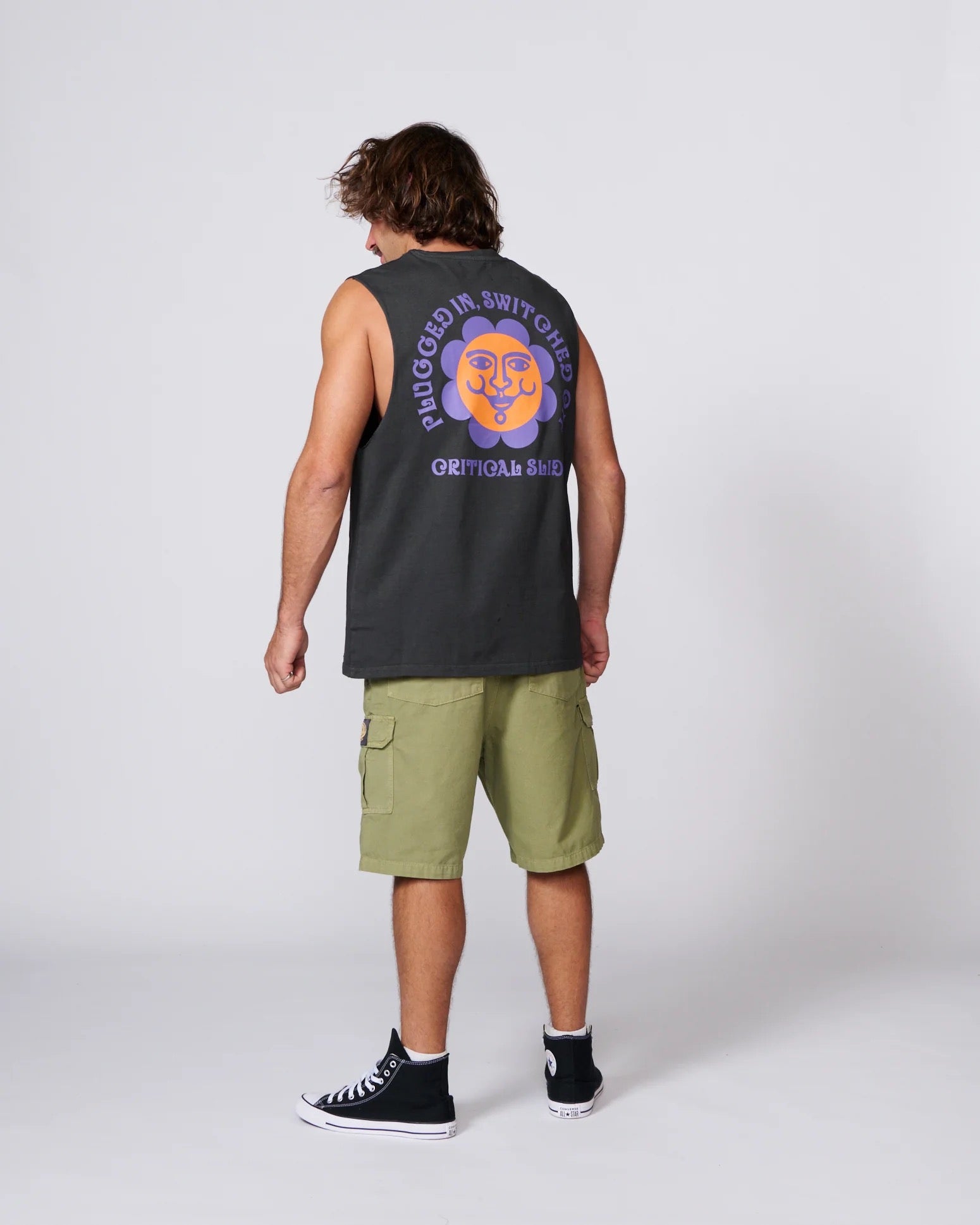 Critical Side Switch Muscle Tee Phantom