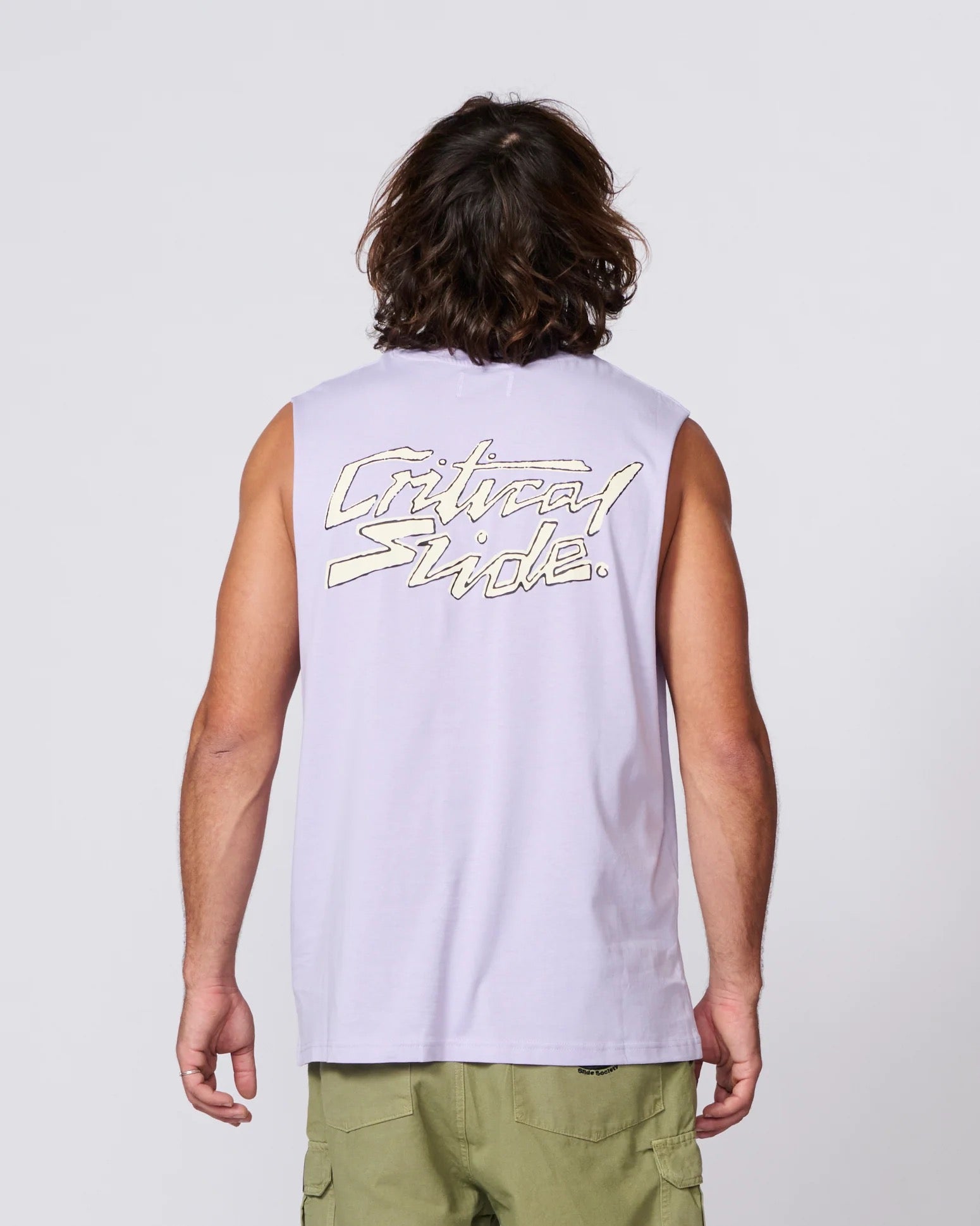 Critical Slide Electric Muscle Tee Lilac