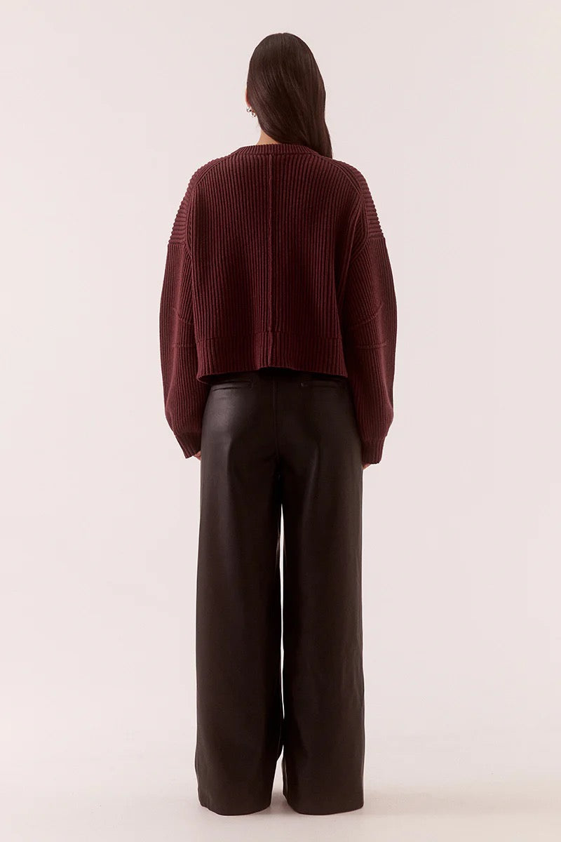 Sovere Axel Knit Bomber Vino