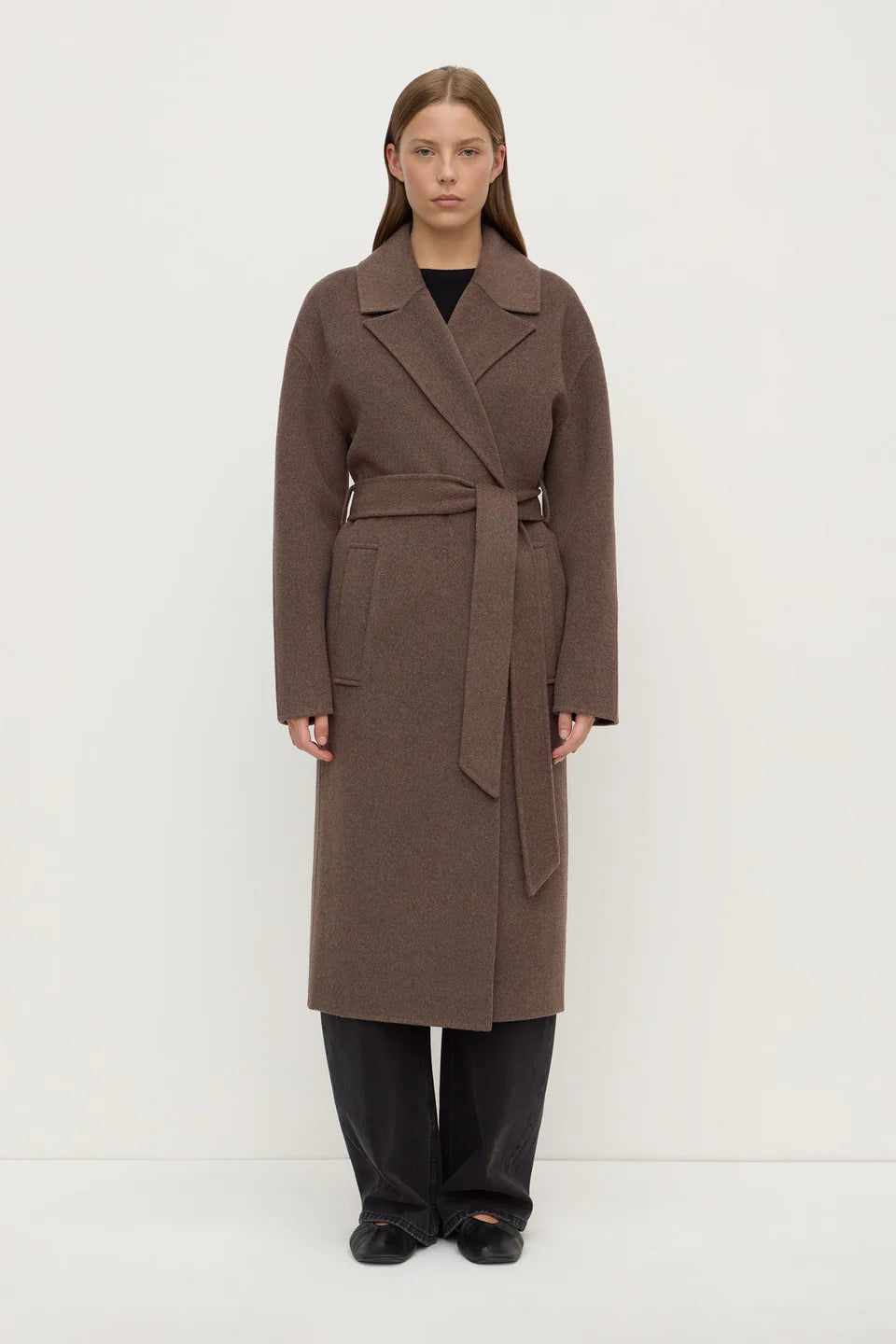 Assembly Ivy Wool Coat Cocoa Marle