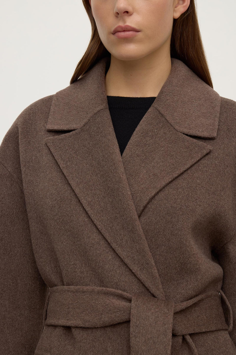 Assembly Ivy Wool Coat Cocoa Marle