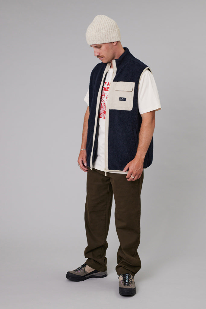 Just Another Fisherman J.A.F Gulf Vest Navy