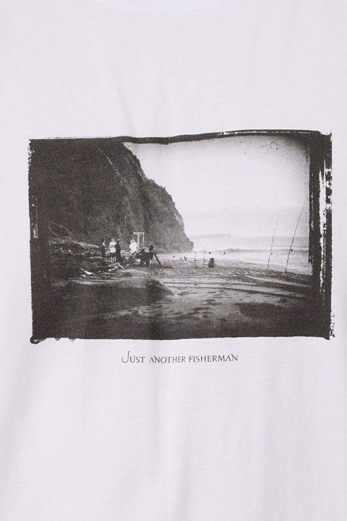 Just Another Fisherman Fishing Lifestyle Sea Tee White