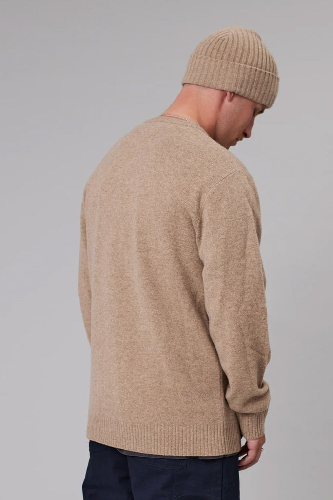 Just Another Fisherman Merino Sea Crew Tan Marle