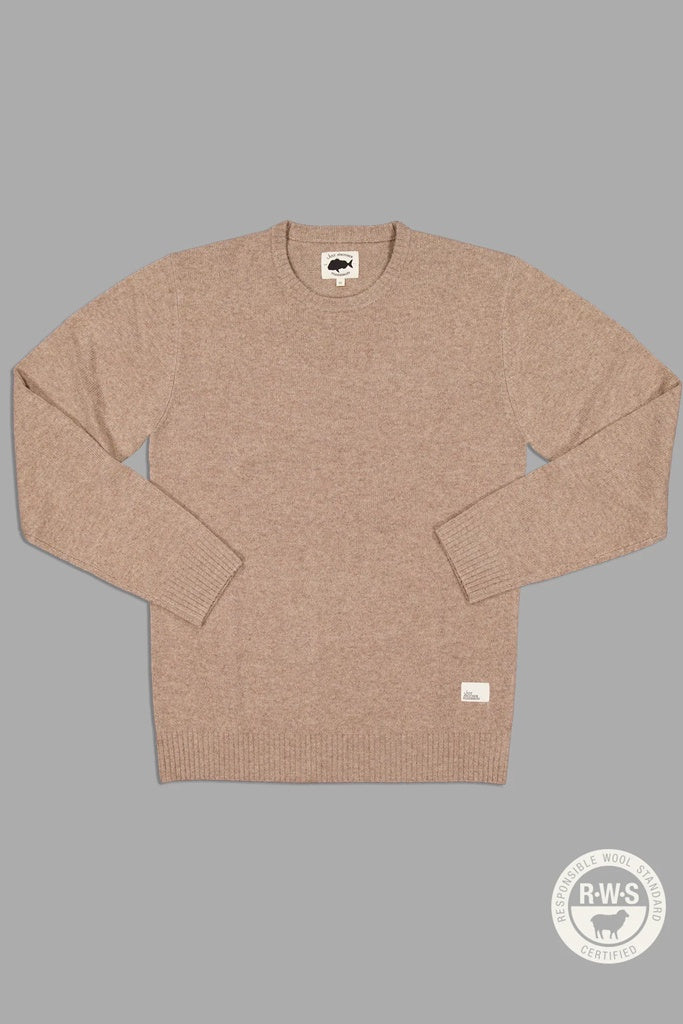 Just Another Fisherman Merino Sea Crew Tan Marle