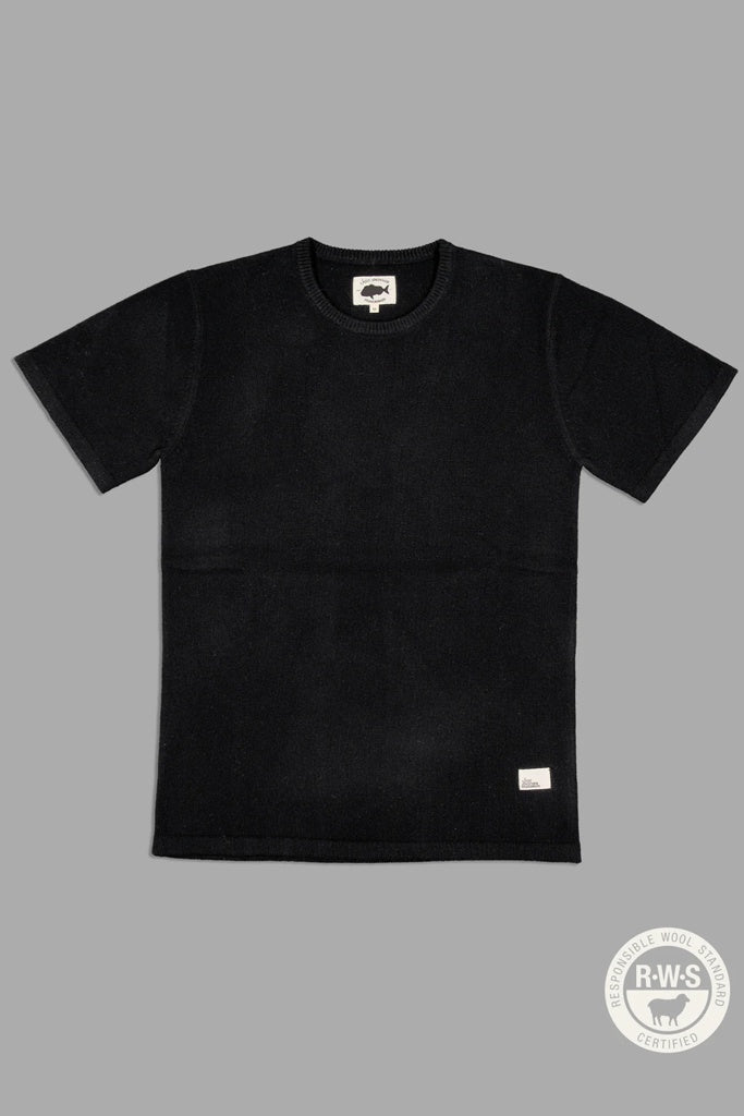 Just Another Fisherman Merino Sea Tee Black