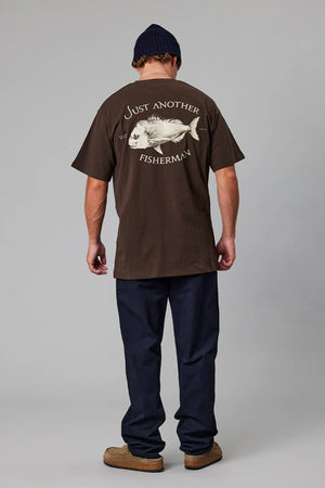 Just Another Fisherman Snapper Logo Tee Bison