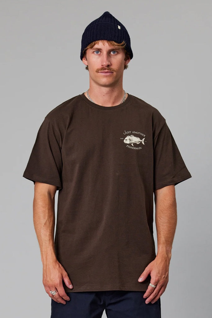 Just Another Fisherman Snapper Logo Tee Bison