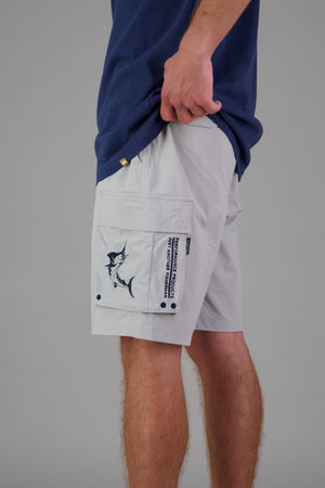 Just Another Fisherman Angler Tech Cargo Shorts London Fog