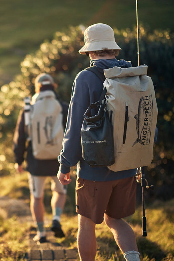 Just Another Fisherman Angler Tech Dry Backpack Taupe