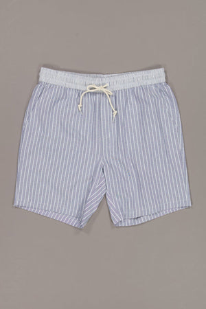 Just Another Fisherman Compass Stripe Shorts Blue Stripe