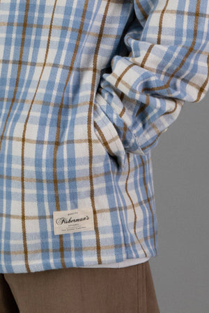 Just Another Fisherman Over And Out Shirt Blue/Ivory Check