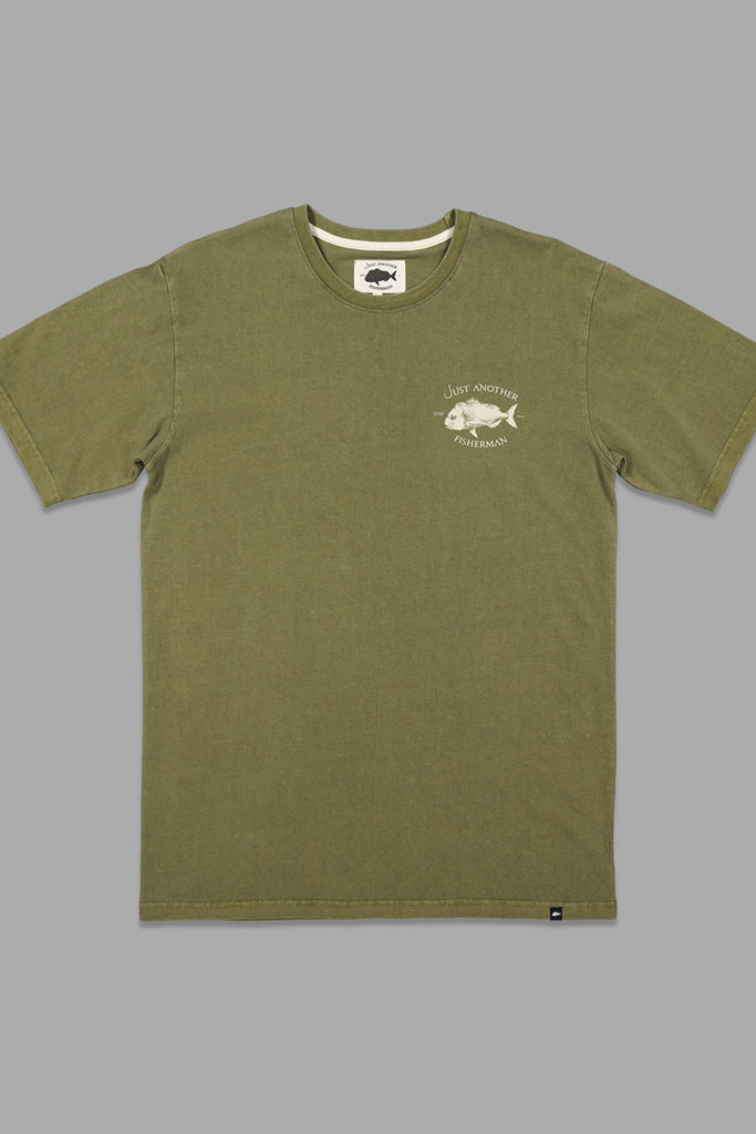 Just Another Fisherman Snapper Logo Tee Lichen
