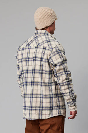 Just Another Fisherman Seaport Shearling Shirt Sand Check