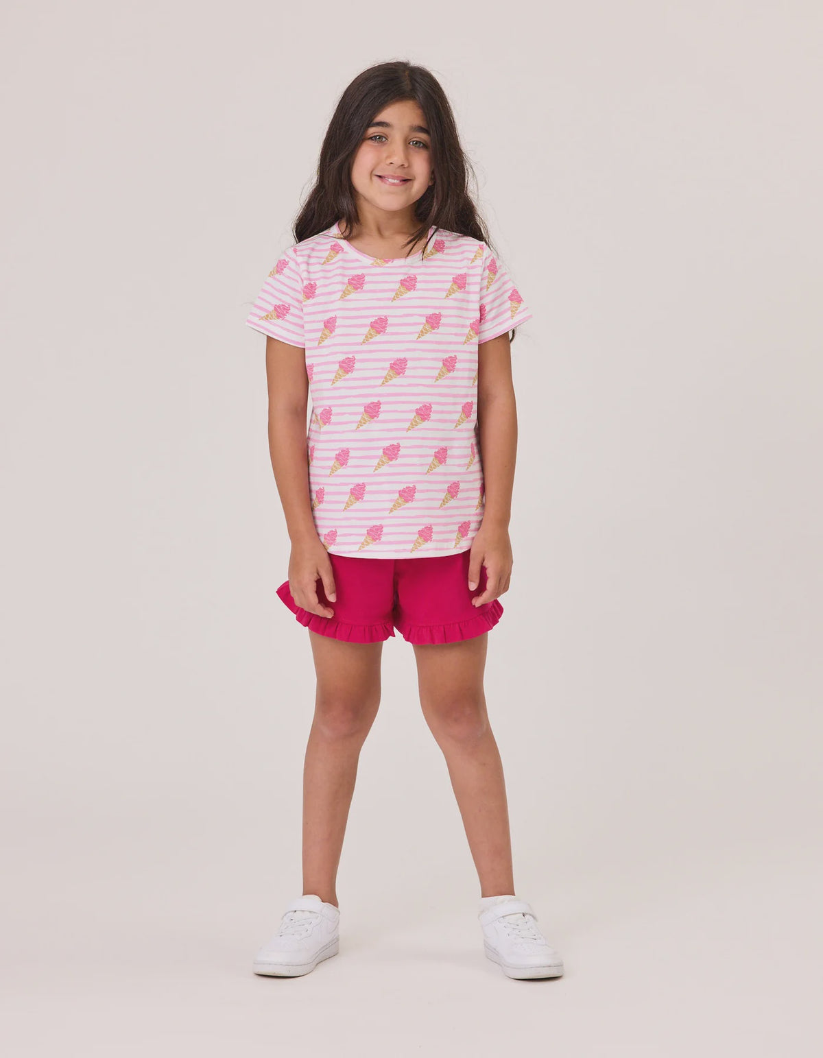 Kissed by Radicool Frill Short in Raspberry Pink