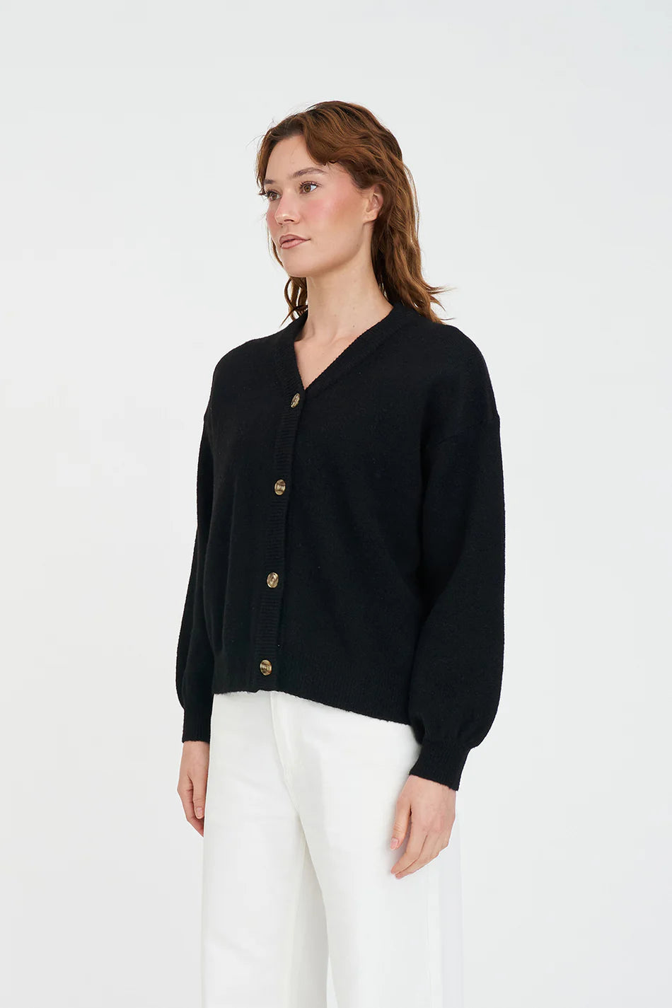 Huffer Kendall Cardigan Black