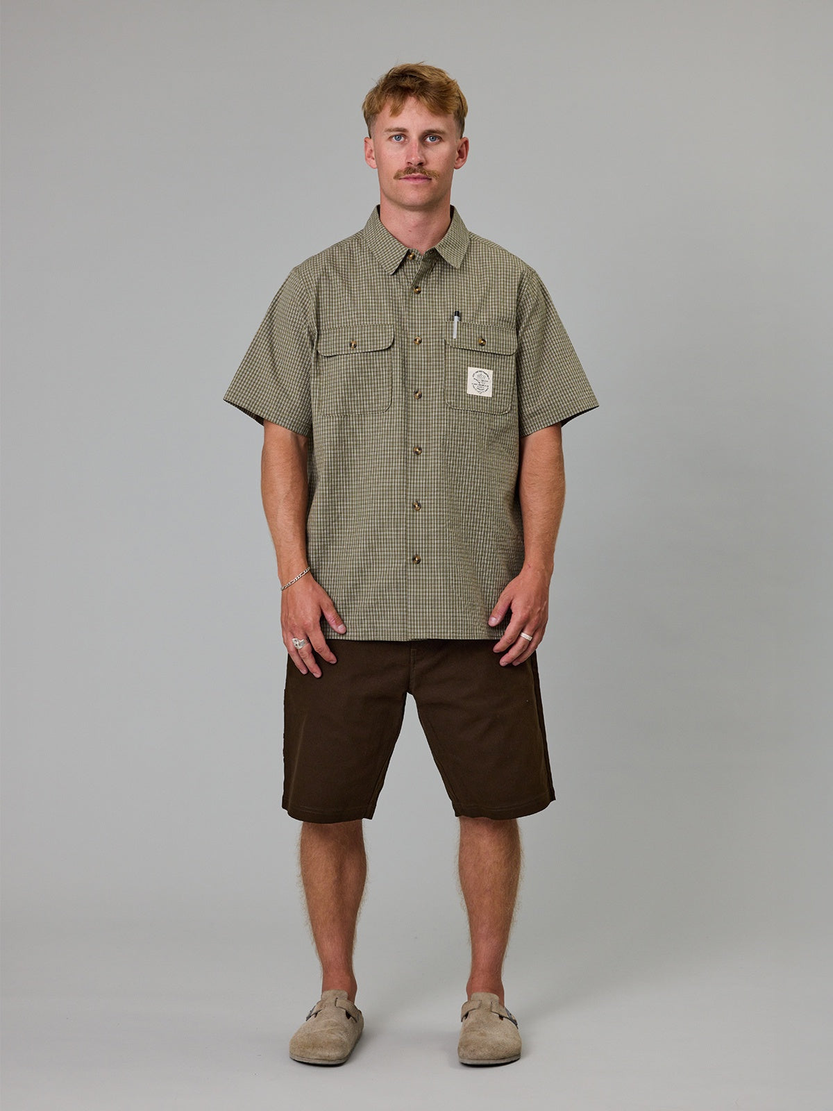 Just Another Fisherman Loyalty SS Shirt Khaki Check