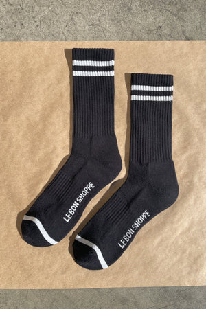 Le Bon Shoppe Extended Boyfriend Socks - Noir