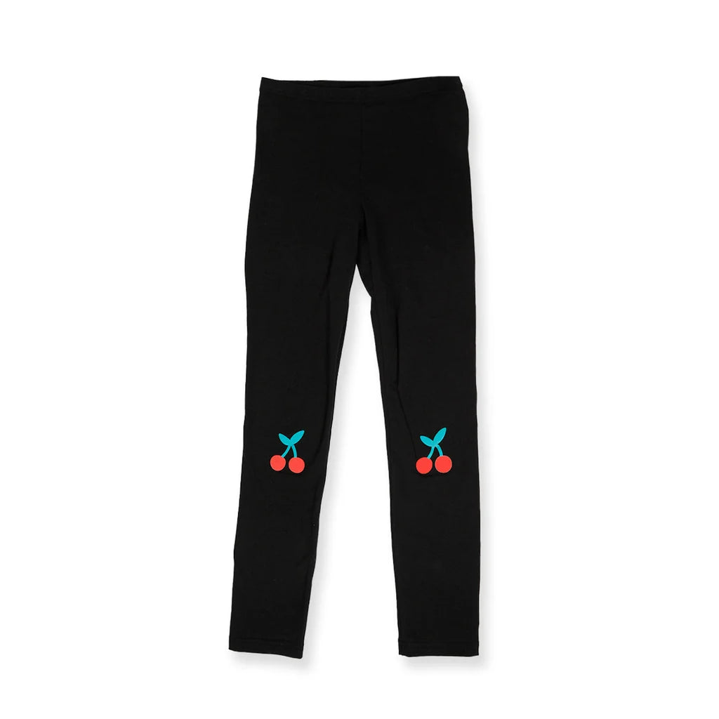 Hello Stranger Girls Leggings Red Cherry