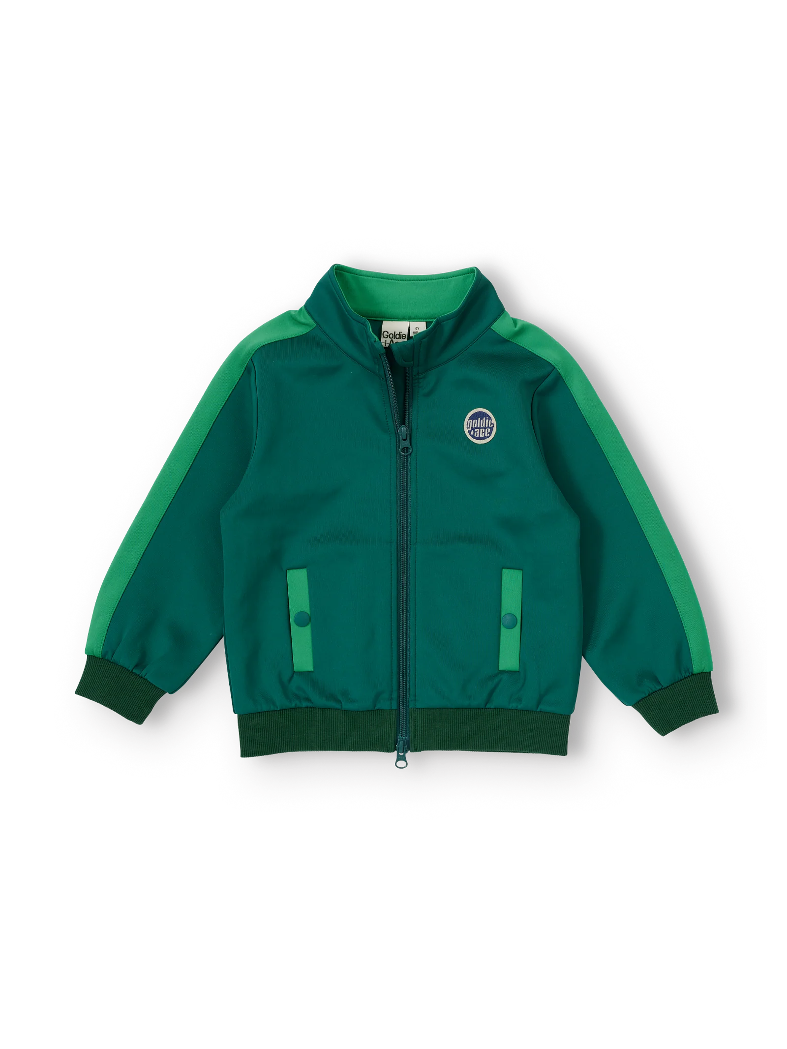 Goldie + Ace Logo Track Zip Jacket Green