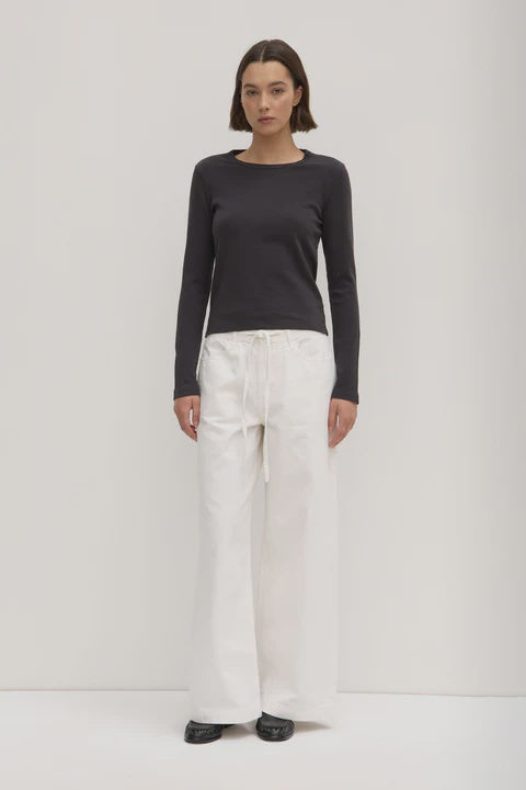 Assembly Lyla Long Sleeve Tee Washed Black