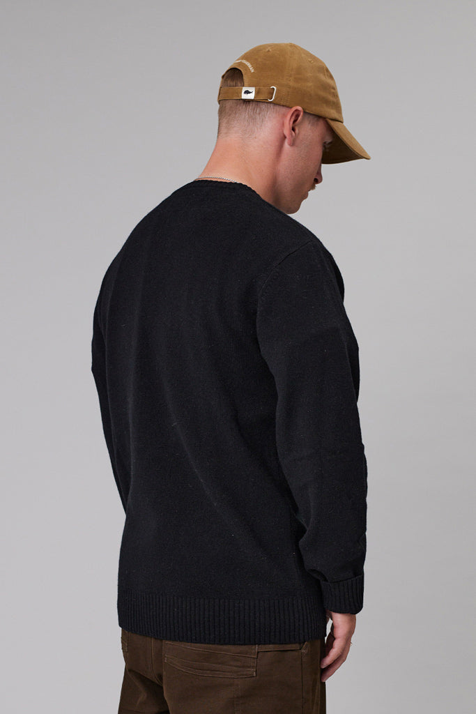 Just Another Fisherman Merino Sea Crew Black