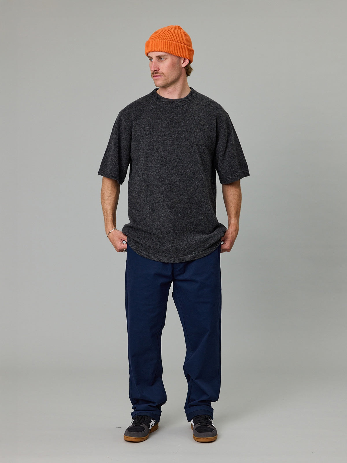 Just Another Fisherman Merino Sea Tee Graphite