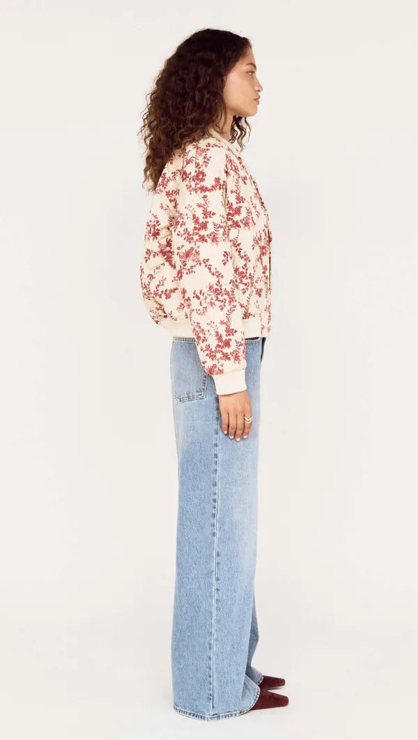 Mink Pink Leona PufferJacket Wine/Cream