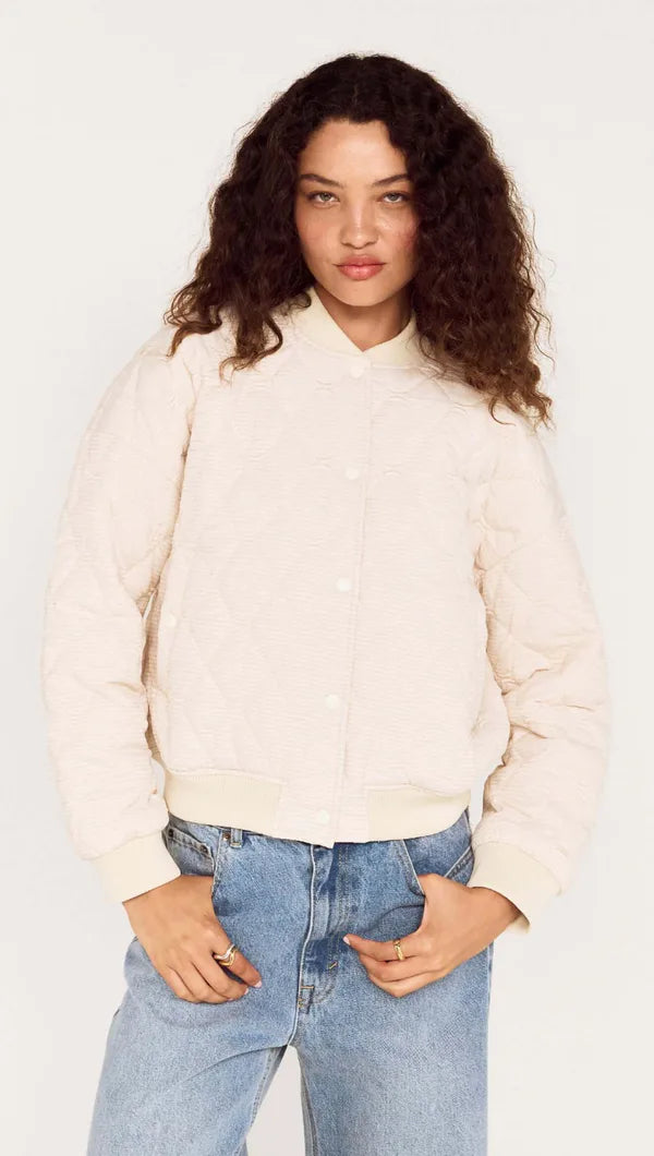 Mink Pink Suri Puffer Jacket Warm White