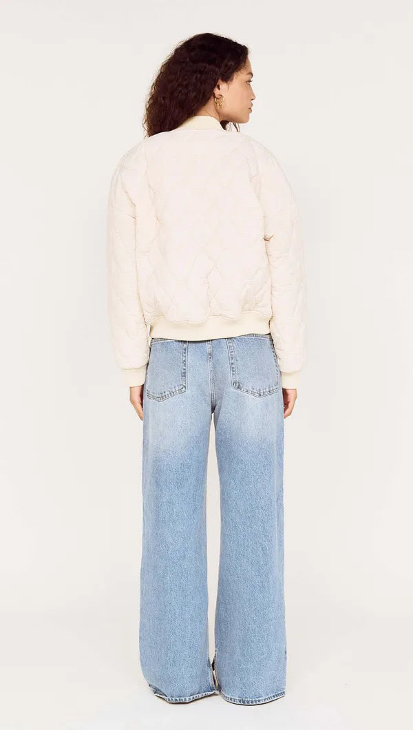 Mink Pink Suri Puffer Jacket Warm White
