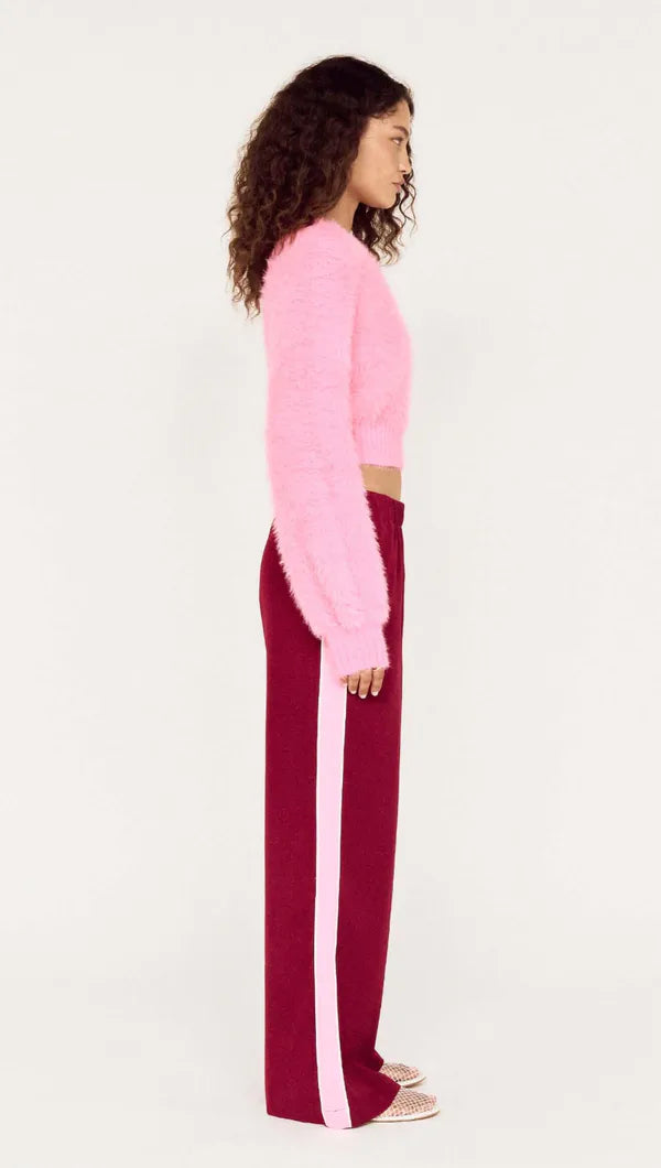 Mink Pink Vesper Casual Pant Wine/Pink