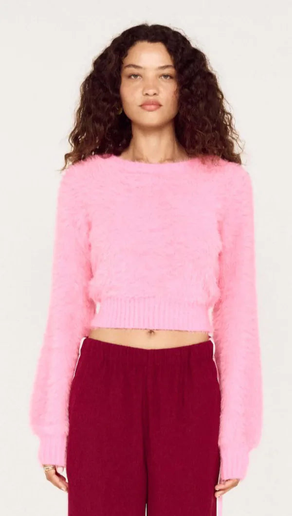 Mink Pink Clio Fluffy Knit Fuchsia