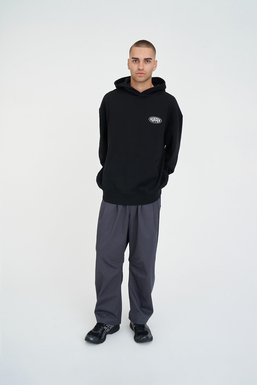 Huffer Mens Saturday Hood/Homer Black