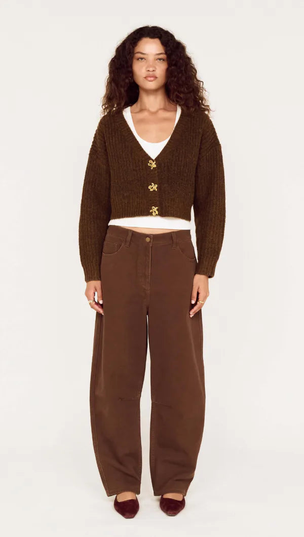 Mink Pink Cyra Cardi Chocolate