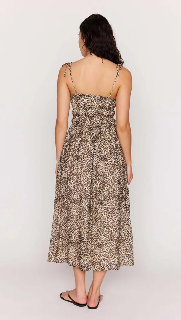 Mink Pink Tahlia Midi Dress Leopard
