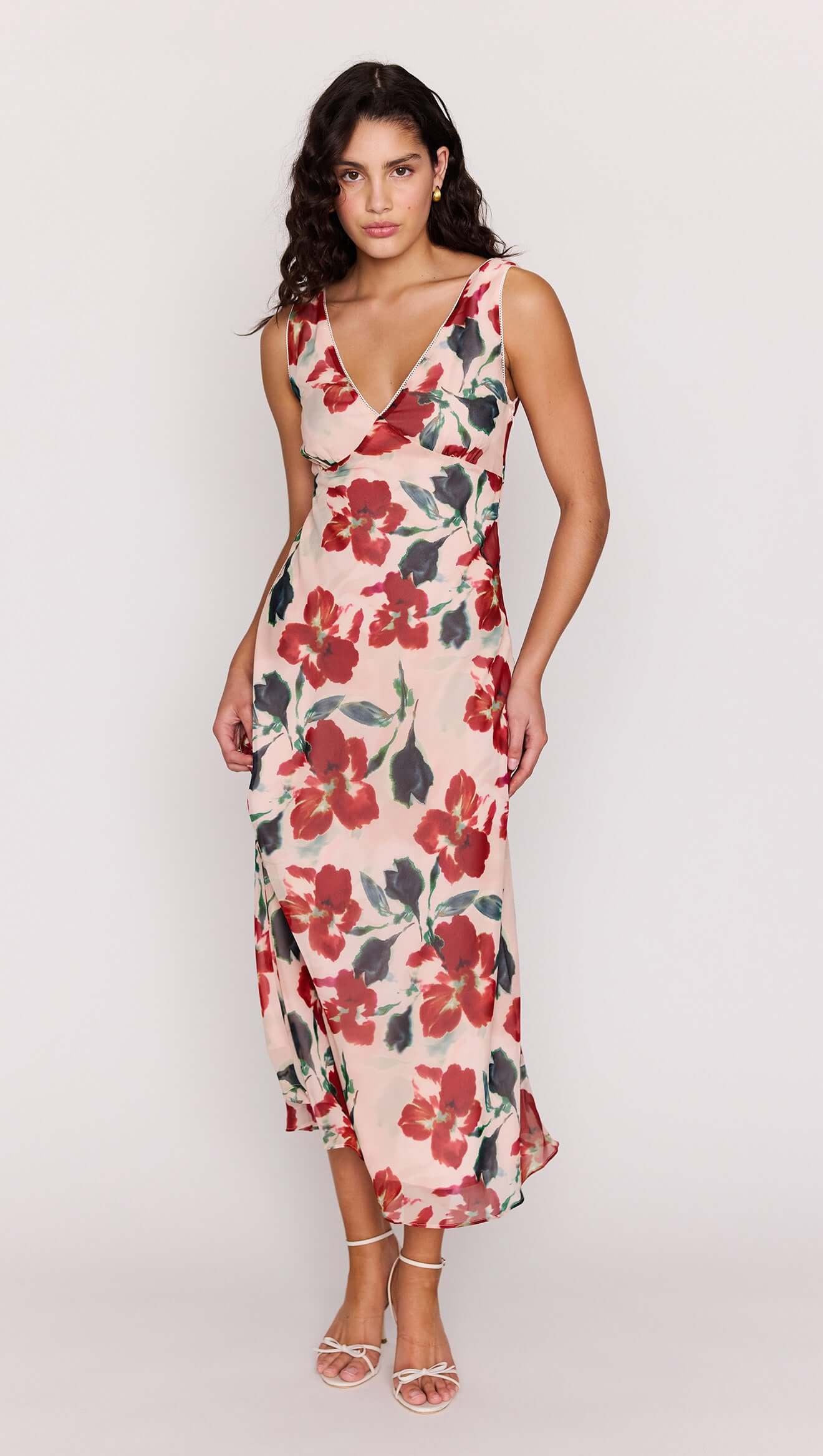 Mink Pink Arabella Bias Midi Dress