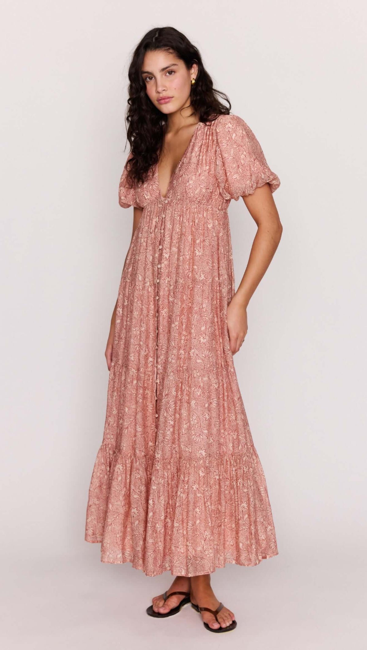 Mink Pink Yasmin Tiered Maxi Dress
