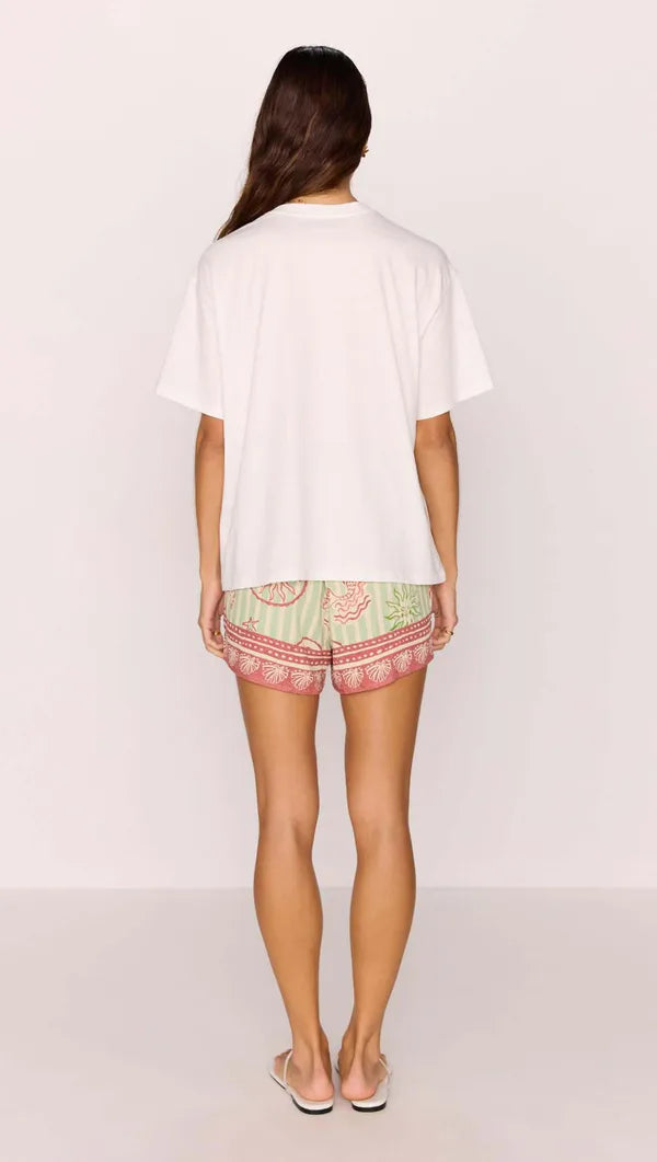 Mink Pink Soleil Printed Mermaid Tee White