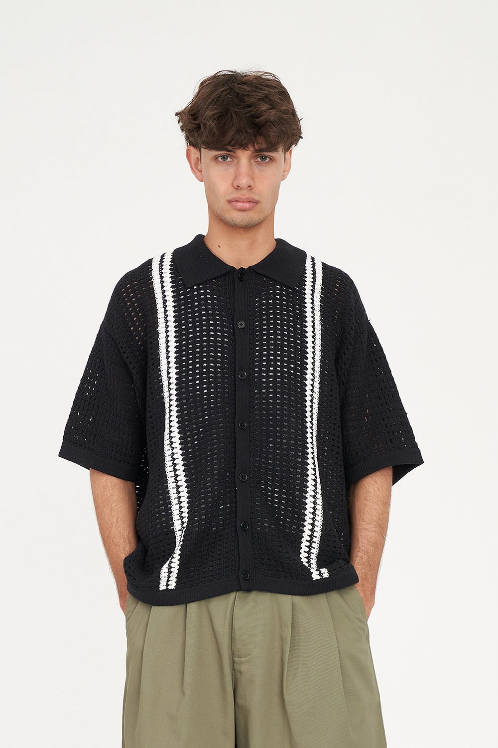 Huffer Gauge Knit Shirt