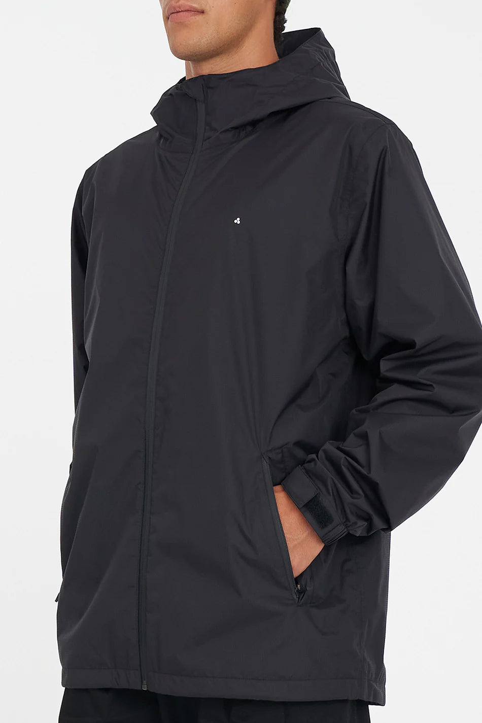 Huffer Mens Block Shell Jacket Black