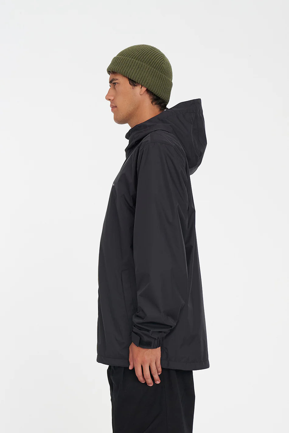 Huffer Mens Block Shell Jacket Black