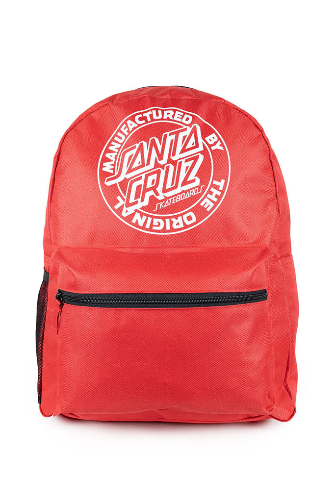 Santa Cruz Mfg Dot Backpack Red