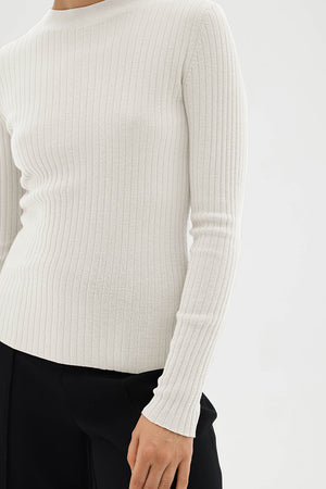 Assembly Mia Long Sleeve Knit Antique White