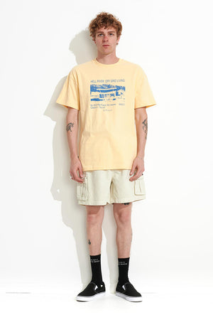 Misfit Gone Moody 50-50 Aaa Ss Tee Solid Butter