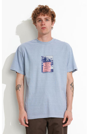 Misfit Yeah Well What 50-50 SS Tee Pigment Dusty Light Blue