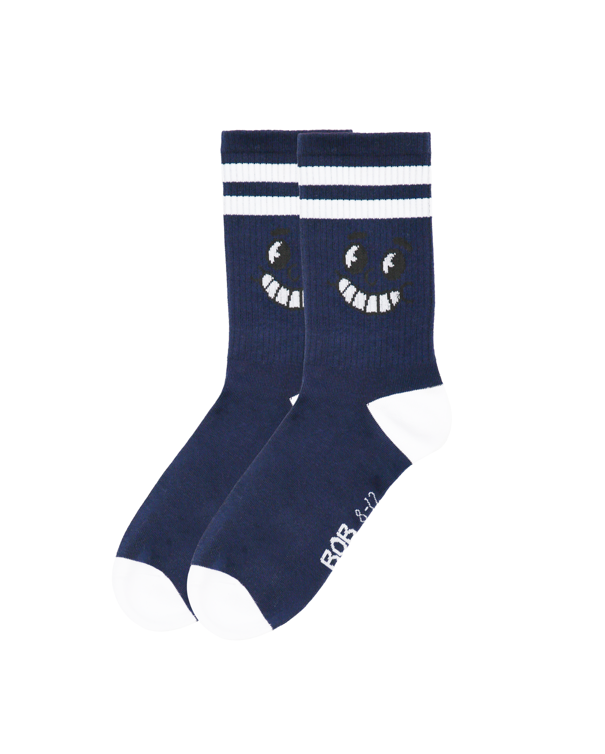 Band of Boys Navy Smile Skate Sock